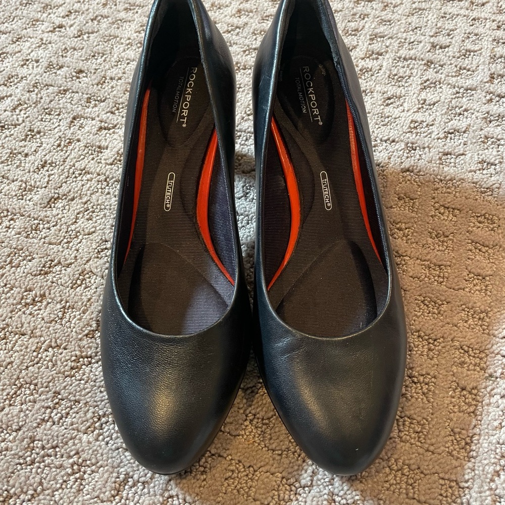 Rockport Black Leather Heels